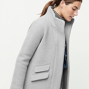 J Crew cocoon coat in Italian stadium wool new